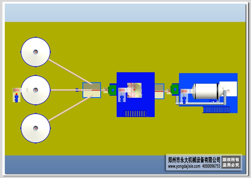 全自動無機保溫（wēn）砂漿（jiāng）設備3D效果圖